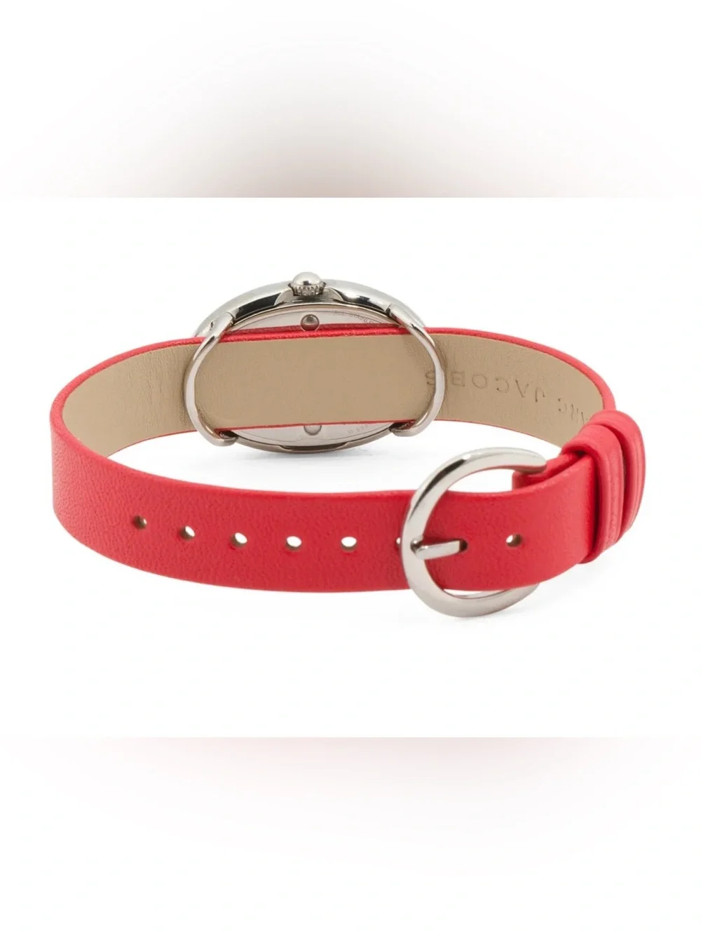 EUC MARC JACOBS Women's Cicely Oval Dial Leather Strap Watch